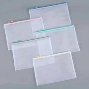 10pcs Mesh Zipper Bags for Classroom Organization