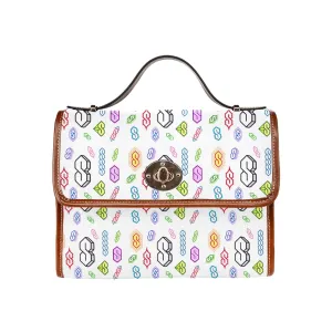 90s Graffiti Super S Waterproof Canvas Bag-Brown