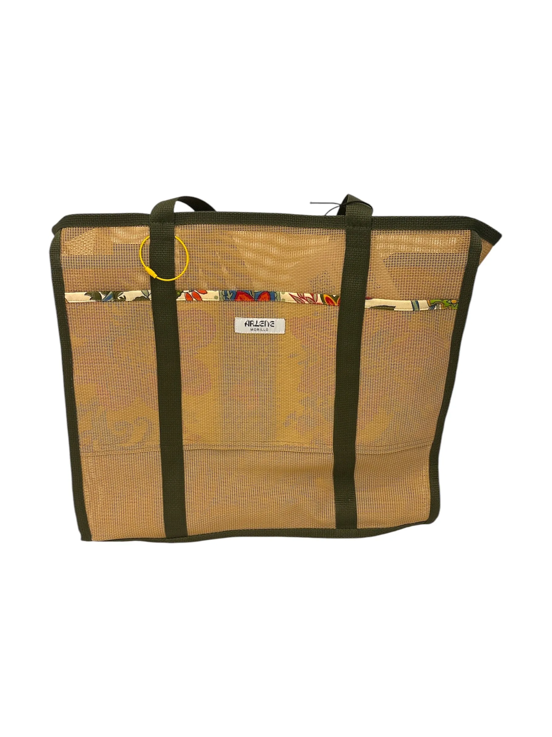 ARLENE MORILLO- Versa Talega Reversible Tote- Floral / Dark Green