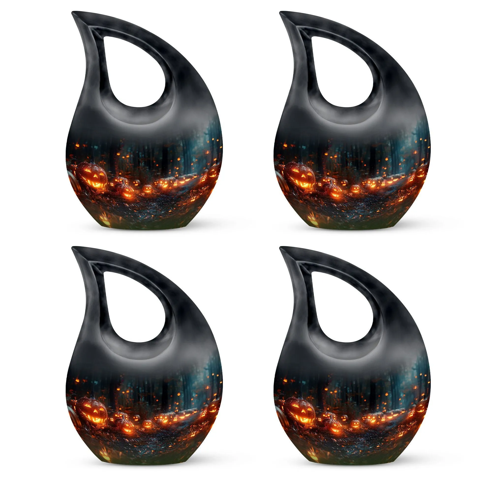 Autumn's Eerie Glow - Large Memorial Urn for Ashes