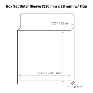 Box Set Outer Sleeve (320 mm x 28 mm) - 3mil
