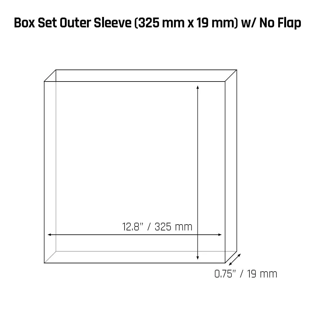 Box Set Outer Sleeve (325 mm x 19 mm) - 3mil