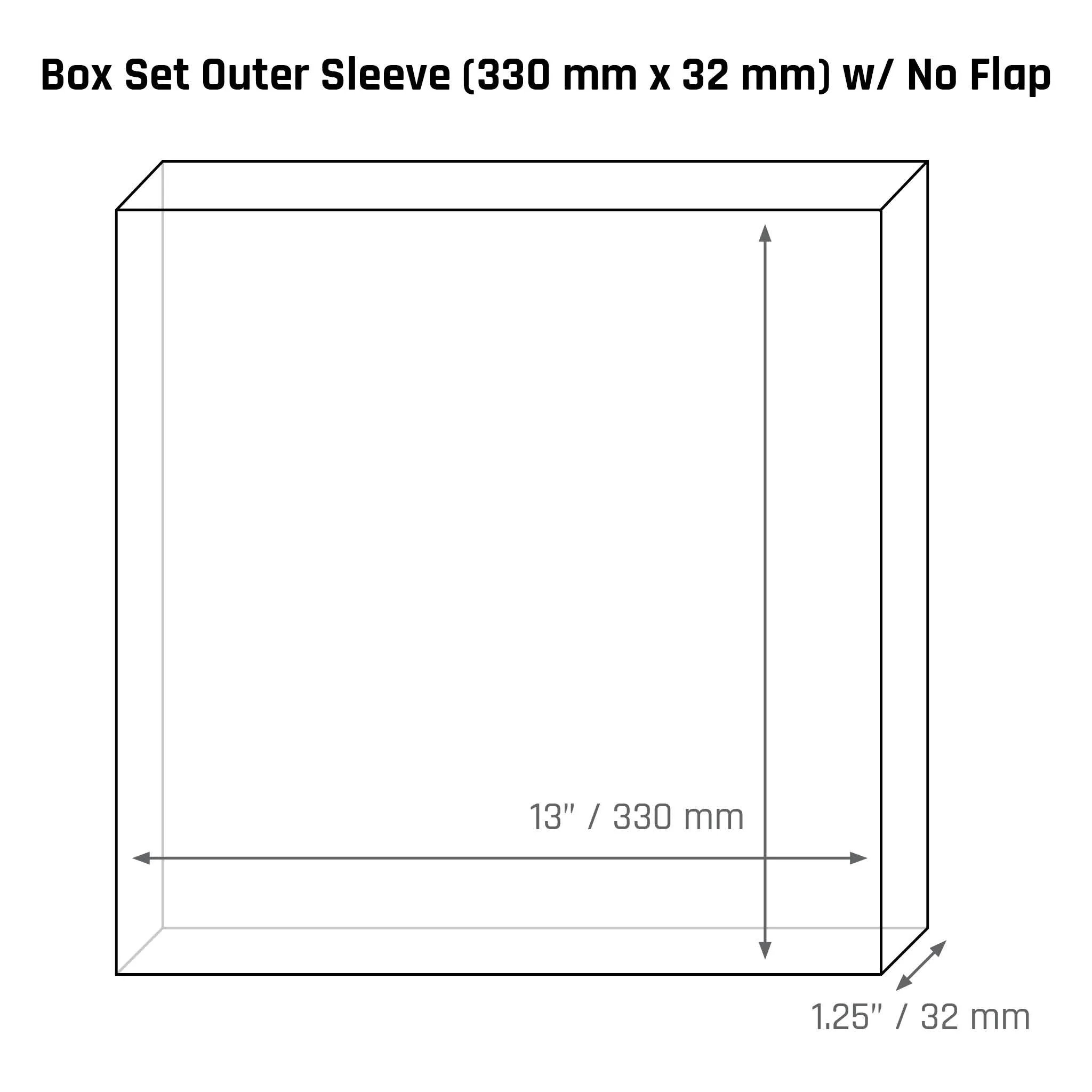 Box Set Outer Sleeve (330 mm x 32 mm) - 3mil