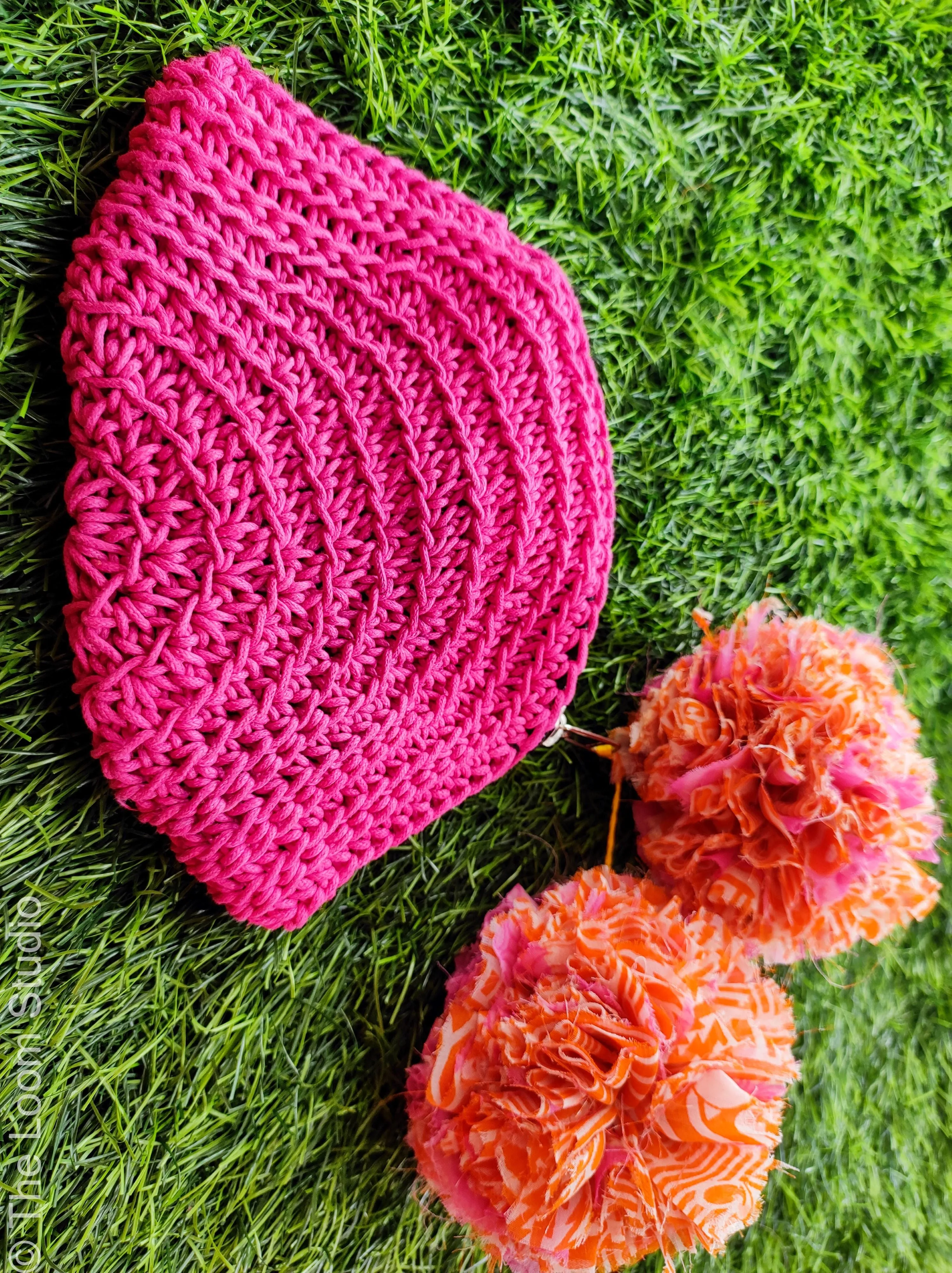 Bugsy Boho Hand Crochet Pouch Bag