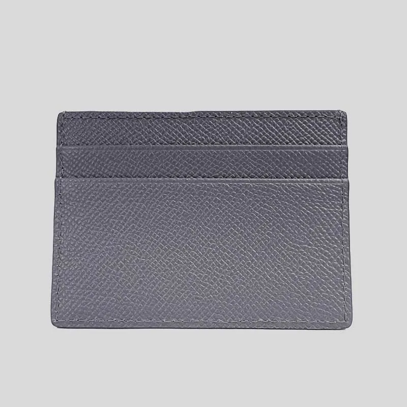 BURBERRY Sandon Business Grained Leather Card Holder Store Grey RS-80742761