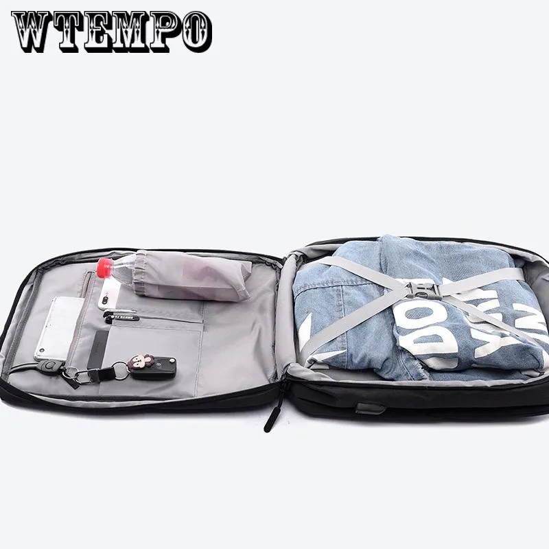 Business Backpack Men Laptop Backpacks Waterproof Male Bags USB Charging Back Pack Notebook Black