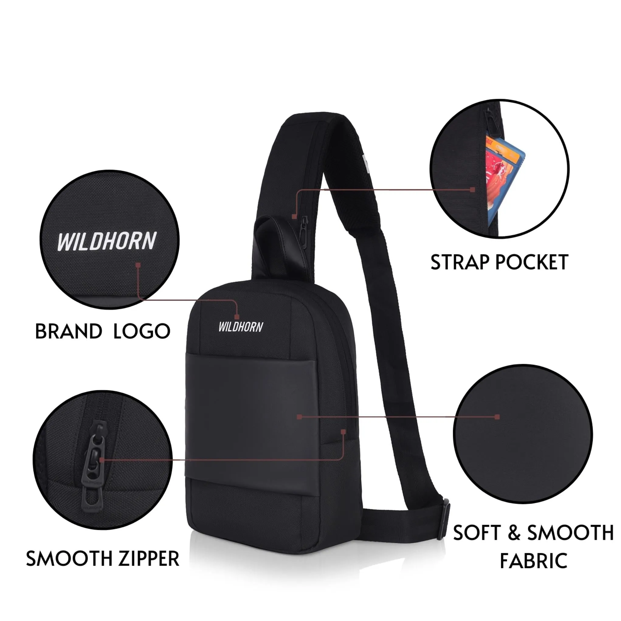 CALGARY Crossbody Shoulder Chest Bag for Men & Women