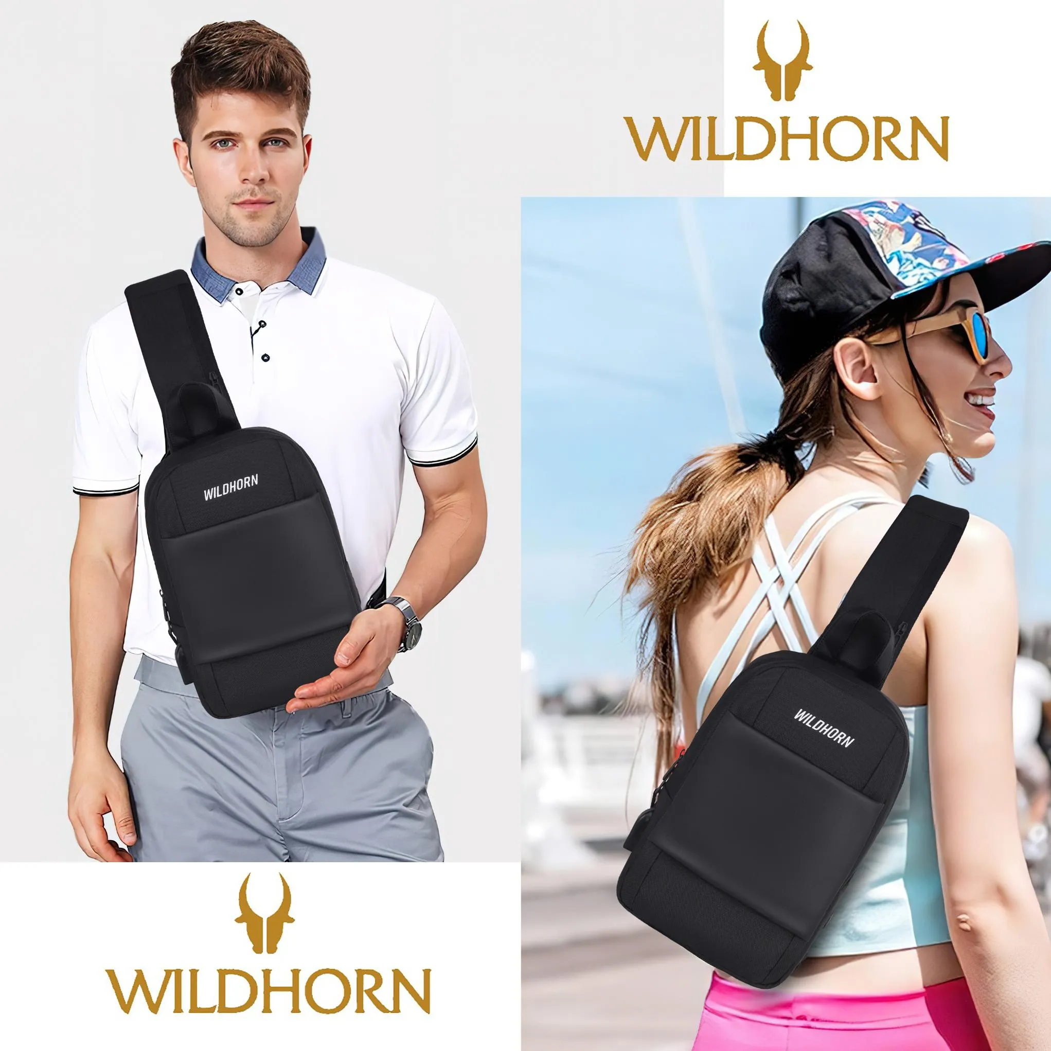 CALGARY Crossbody Shoulder Chest Bag for Men & Women