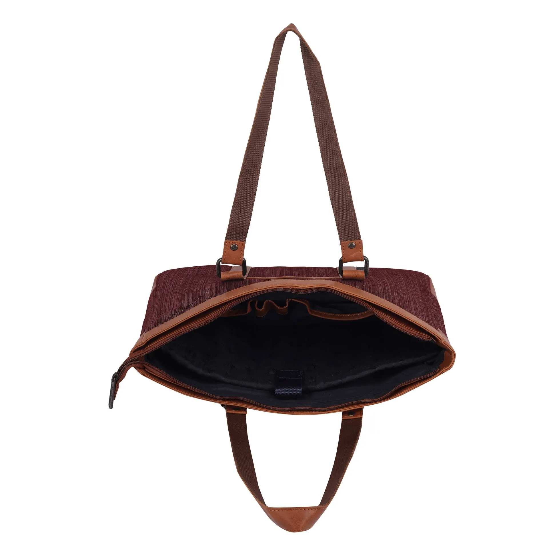 CAROLINA Canvas Laptop Tote Bag for Women I 15.6 inch Canvas Shoulder Bag