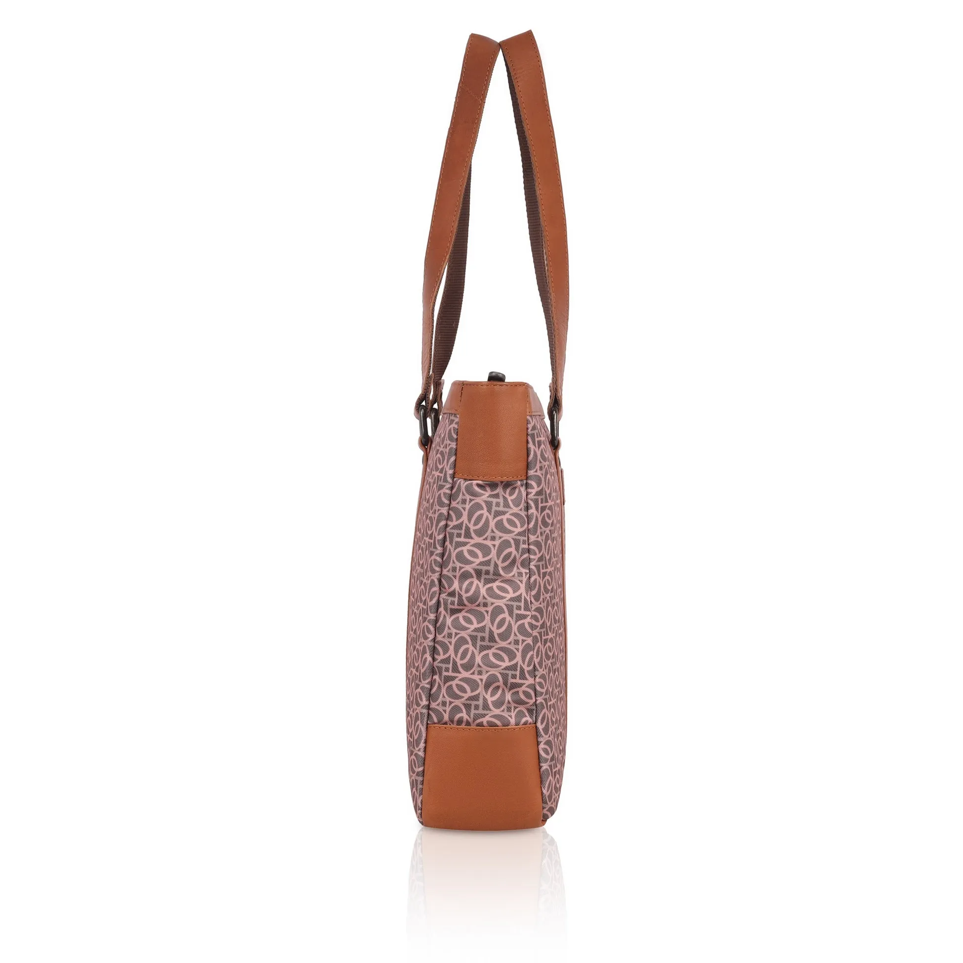 CAROLINA Laptop Tote Bag for Women I 15.6 inch Canvas Shoulder Bags for Laptop I Computer Messenger Purse I Handbag Office Briefcase Bag