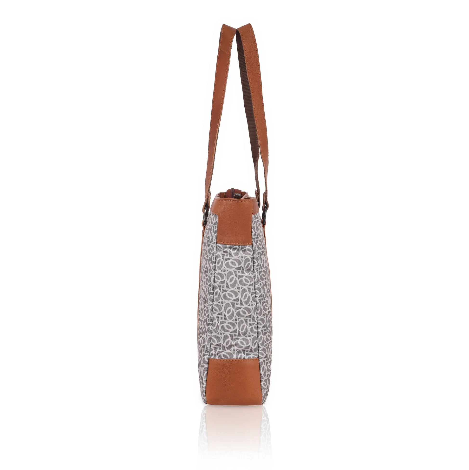 CAROLINA Laptop Tote Bag for Women I 15.6 inch Canvas Shoulder Bags for Laptop I Computer Messenger Purse I Handbag Office Briefcase Bag