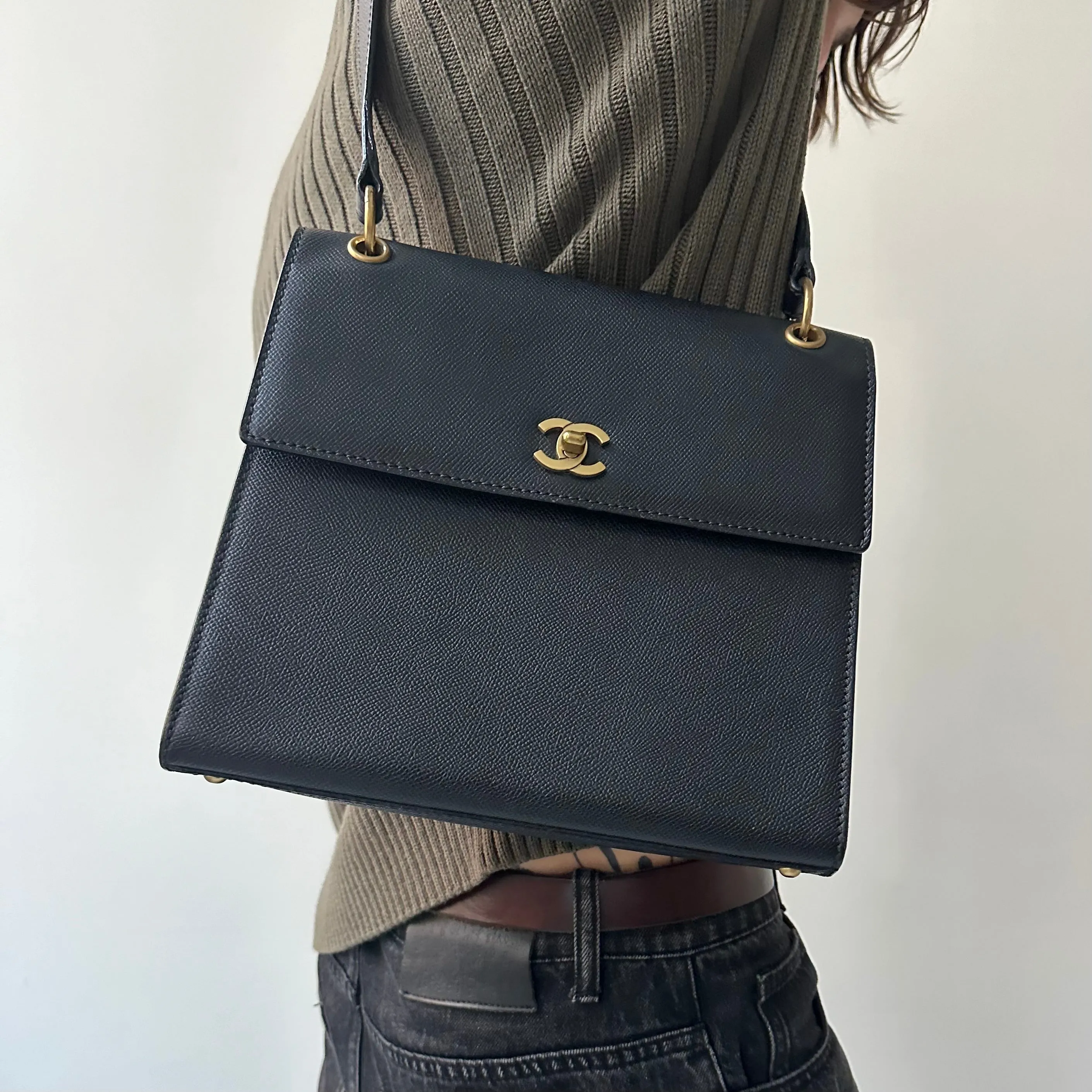 Chanel Black Caviar Shoulder Bag