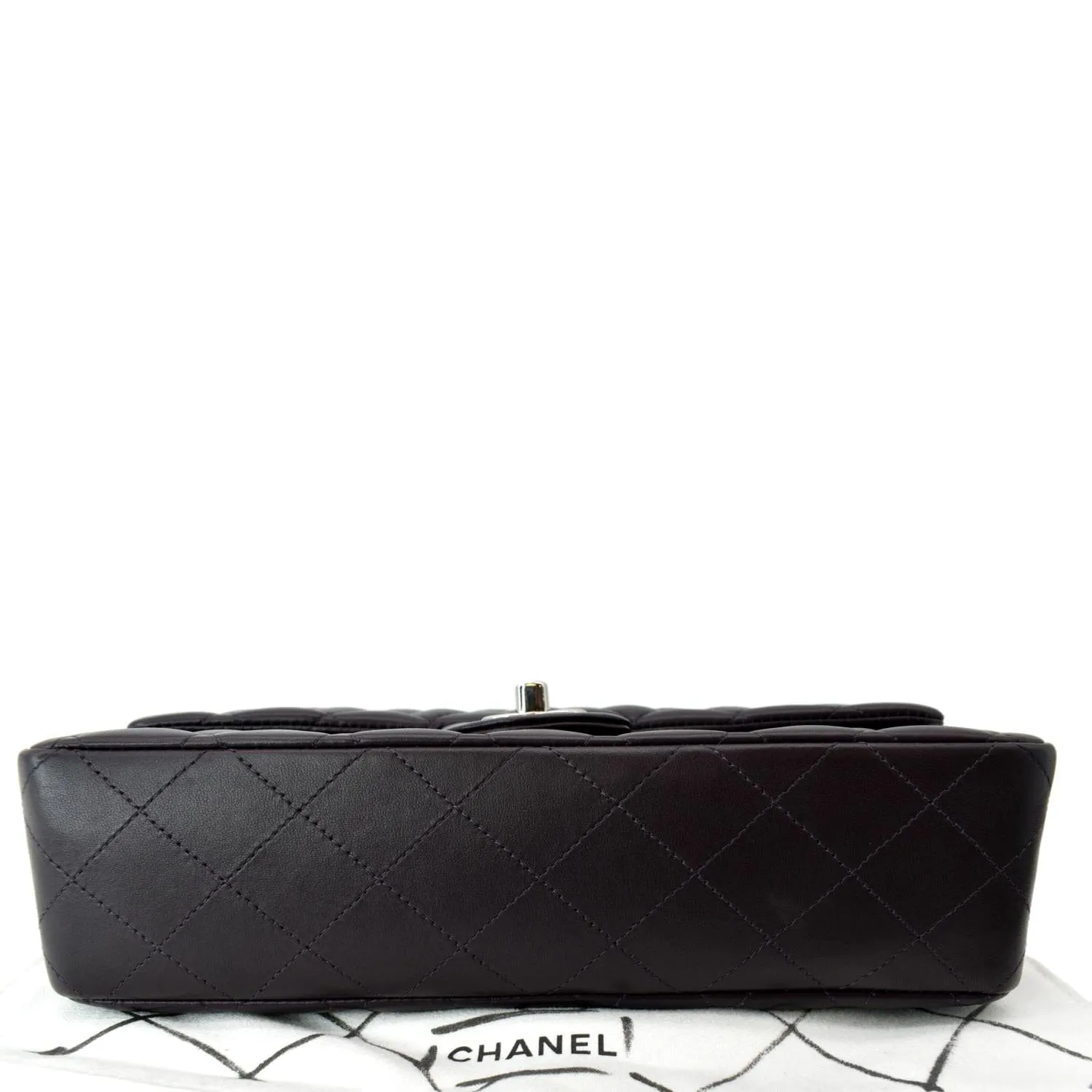 CHANEL Classic Flap Small Calfskin Leather Shoulder Bag Maroon