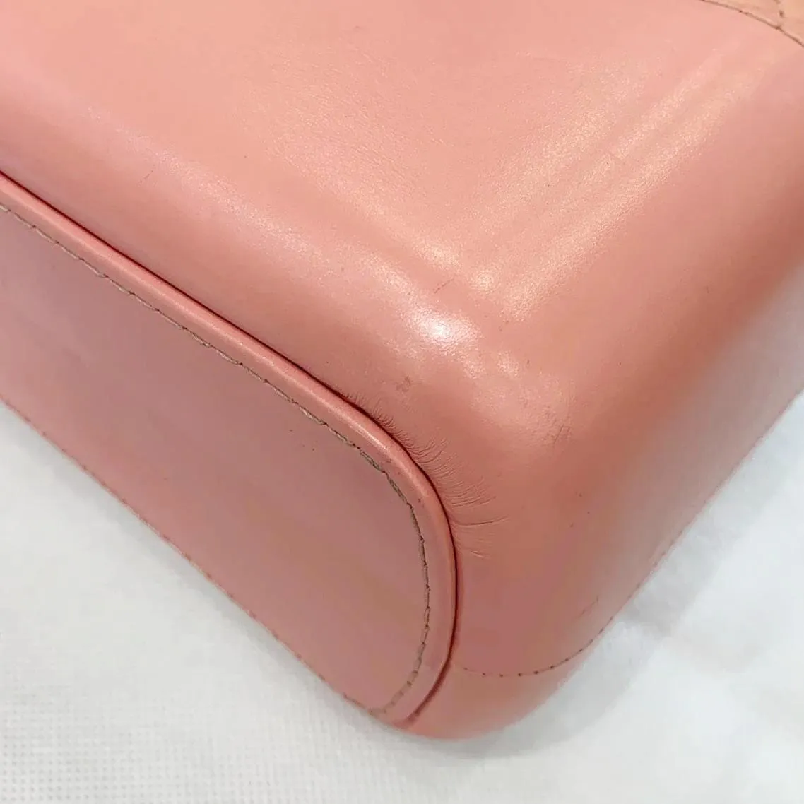 CHANEL Gabrielle Medium Aged Calfskin Leather Shoulder Bag Pink