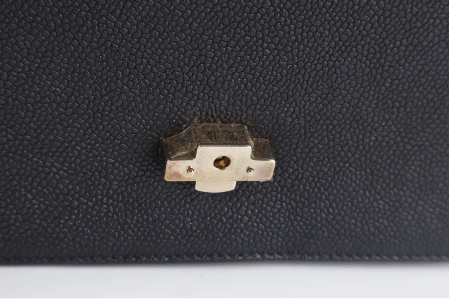 CHANEL PARIS-CUBA THREAD AROUND FLAP BAG (2359xxxx) BLACK CAVIAR LEATHER GOLD HARDWARE WITH CARD