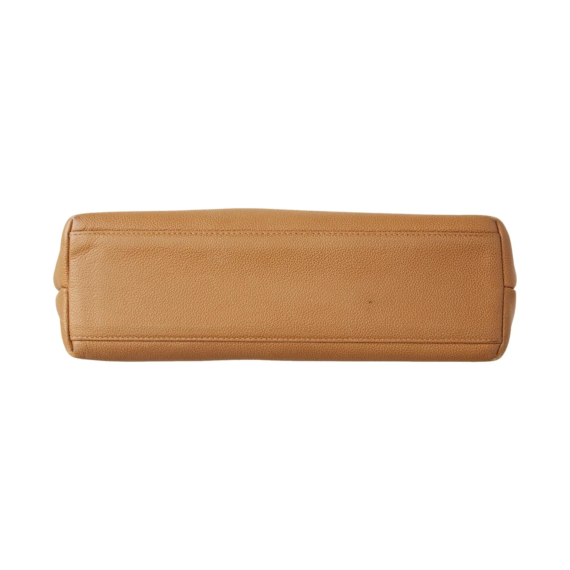 Chanel Tan Logo Shoulder Bag