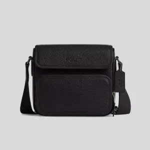 COACH Sullivan Flap Crossbody Bag Black RB-CY800