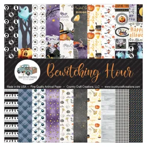 Country Craft Creations - Bewitching Hour - 12x12 - 24 Sheets - Cotton Bristol