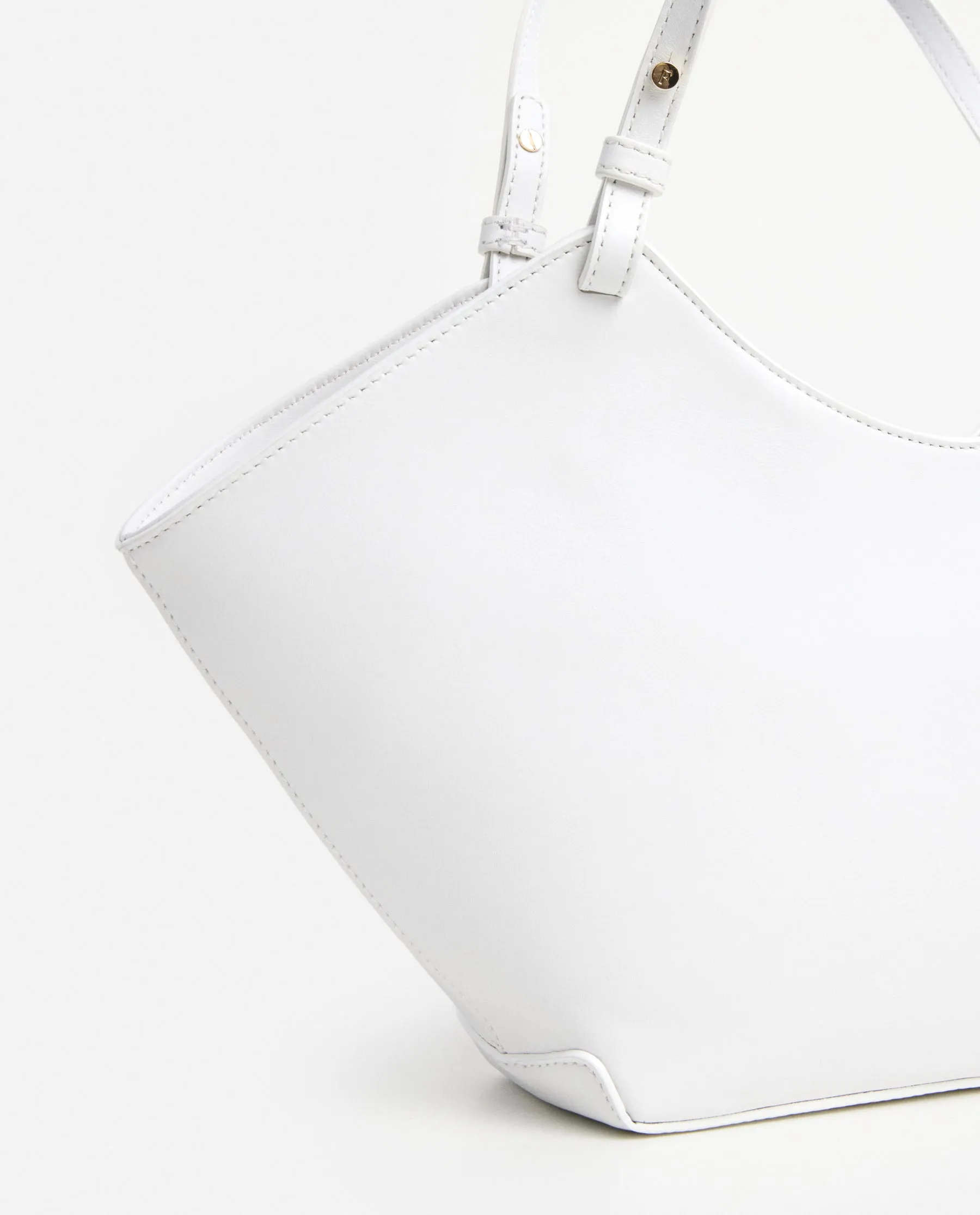 Dilba Mini Tote Bag Leather White