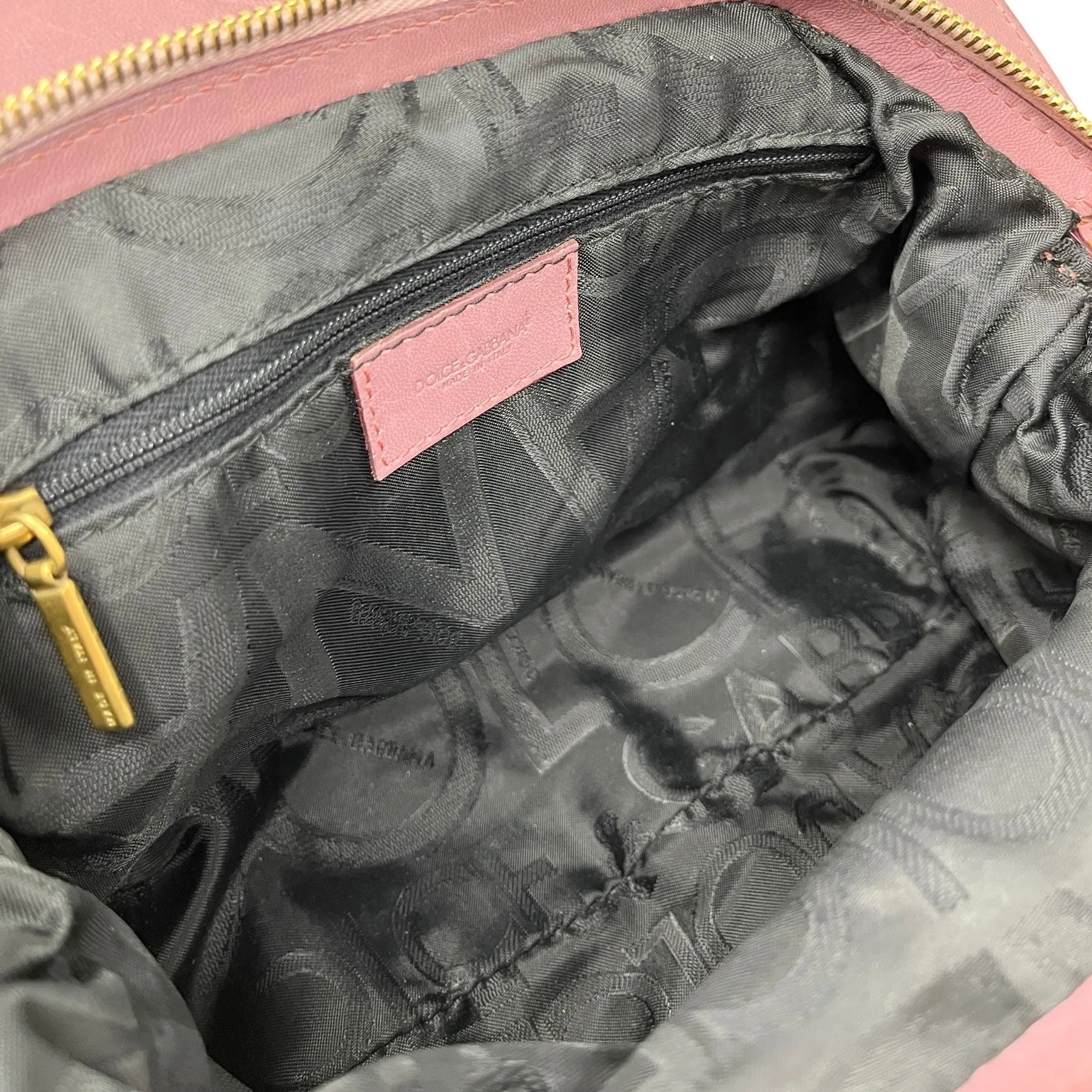 Dolce & Gabbana Rose Rouched Shoulder Bag