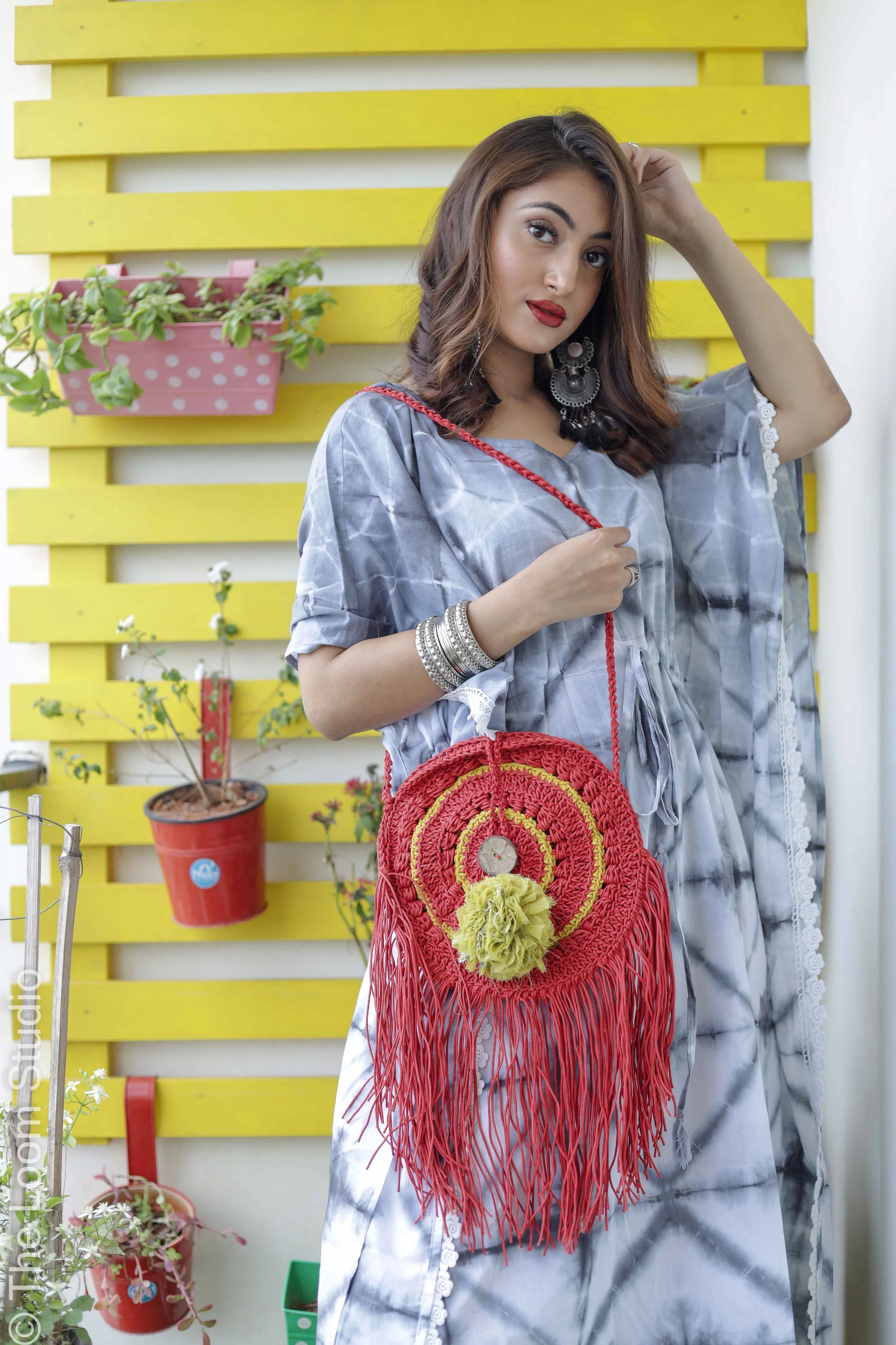 Dreamcatcher Boho Hand Crochet Sling Bag