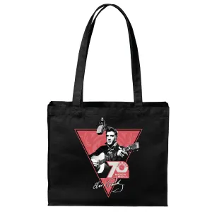 Elvis 70 Years of Rock N Roll Tote Bag