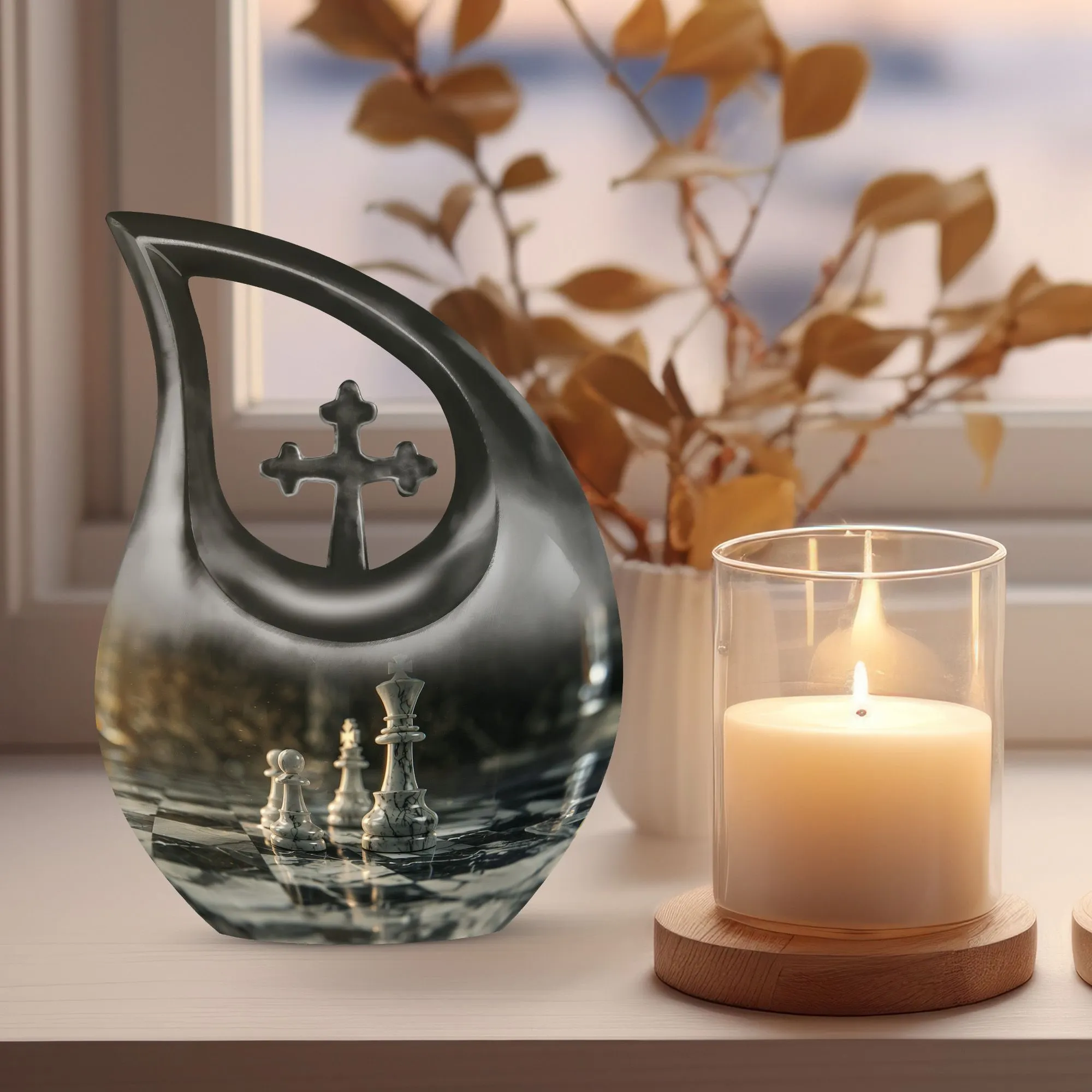 Endgame Checkmate: Designer Chess Urn for Cherished Memories