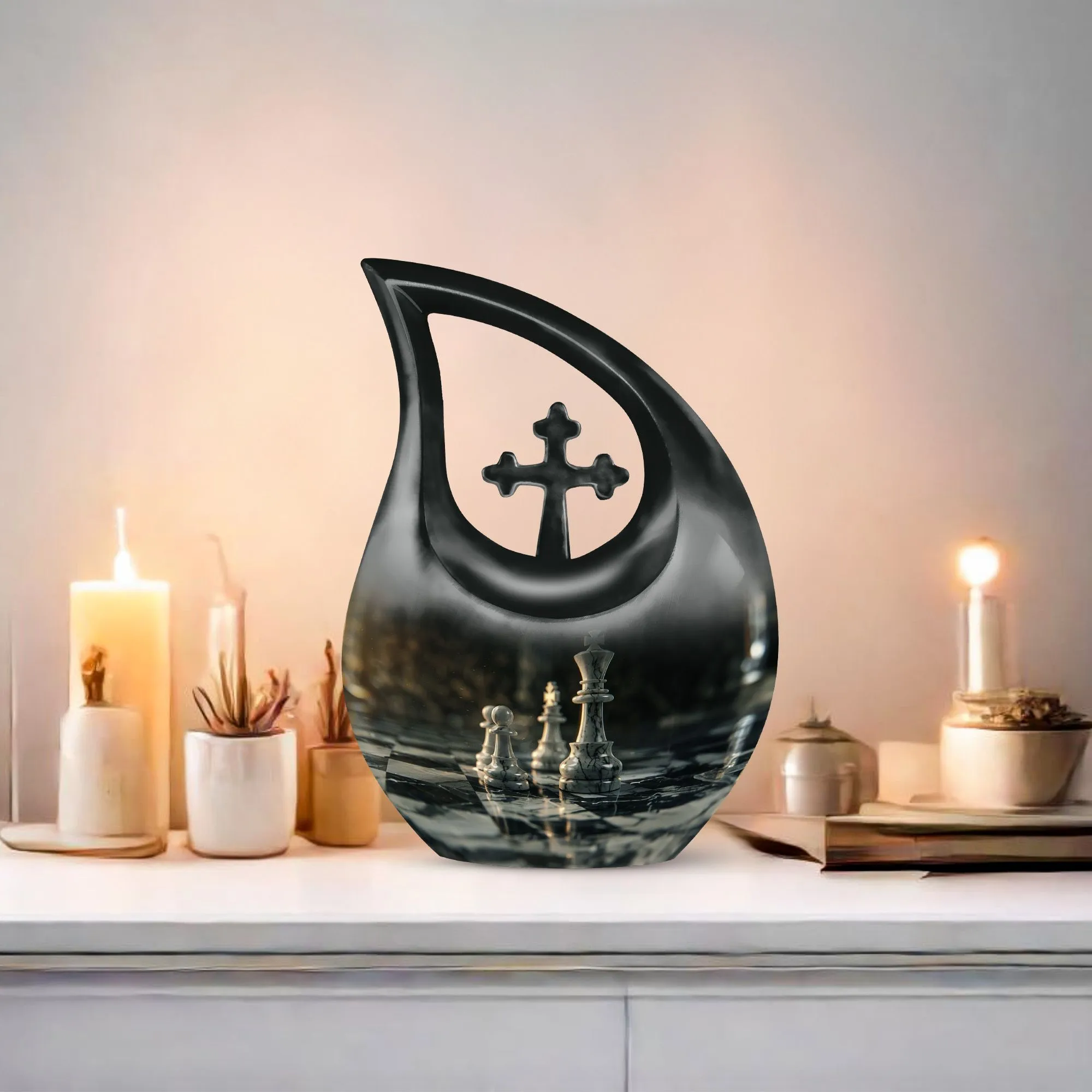 Endgame Checkmate: Designer Chess Urn for Cherished Memories