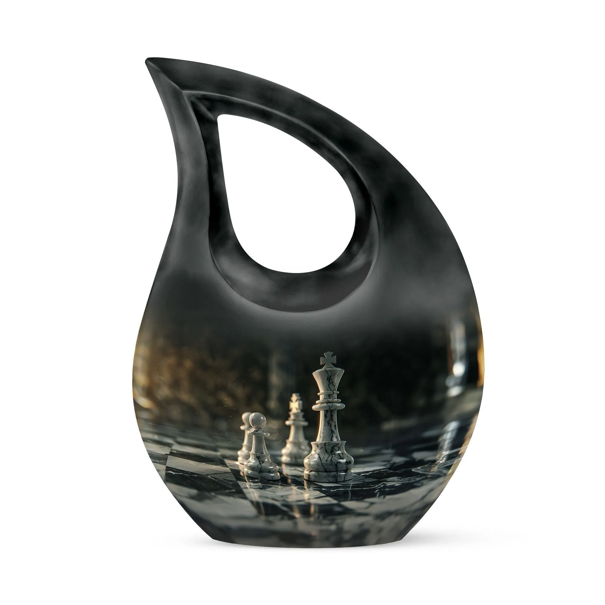 Endgame Checkmate: Designer Chess Urn for Cherished Memories
