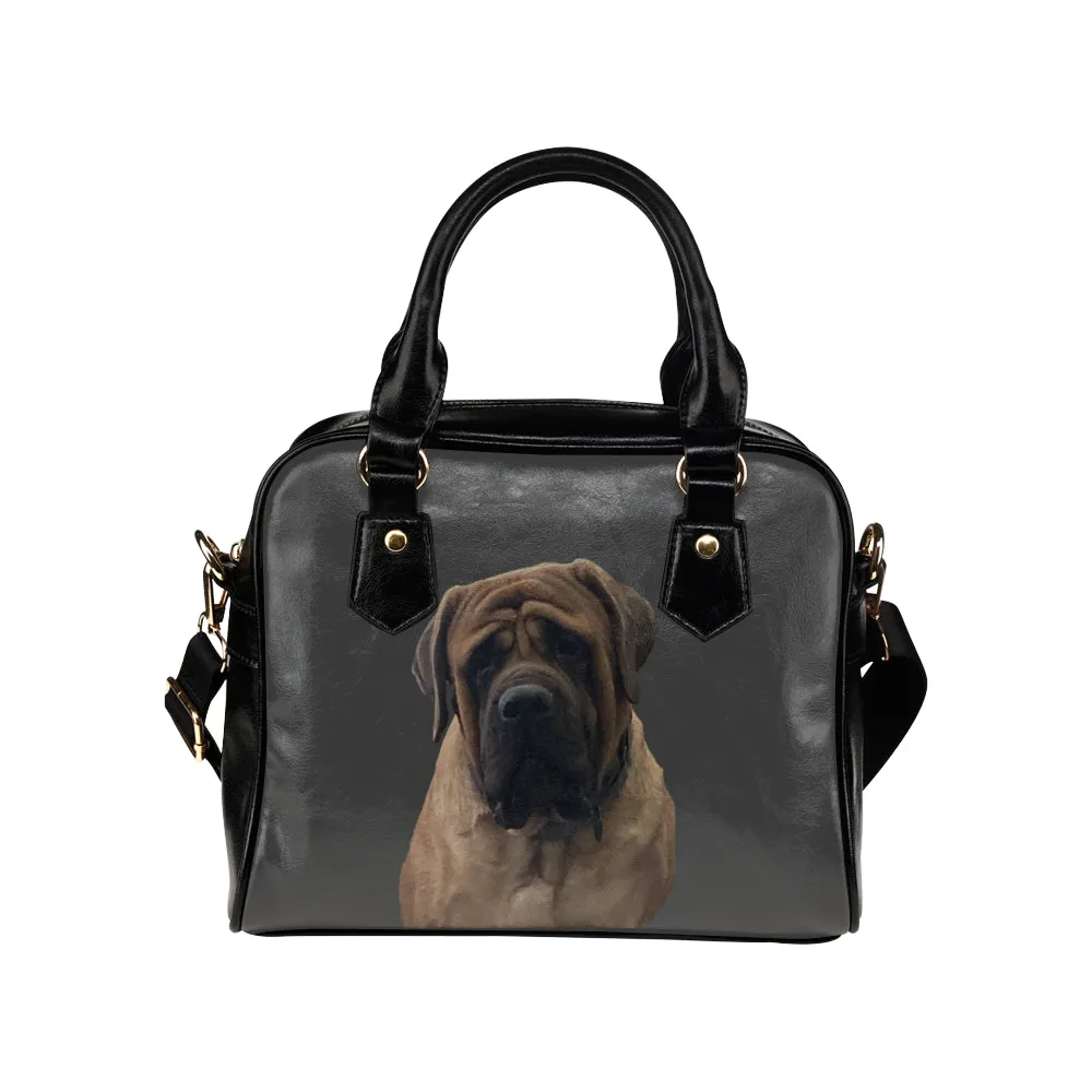 English Mastiff Shoulder Bag - Grey
