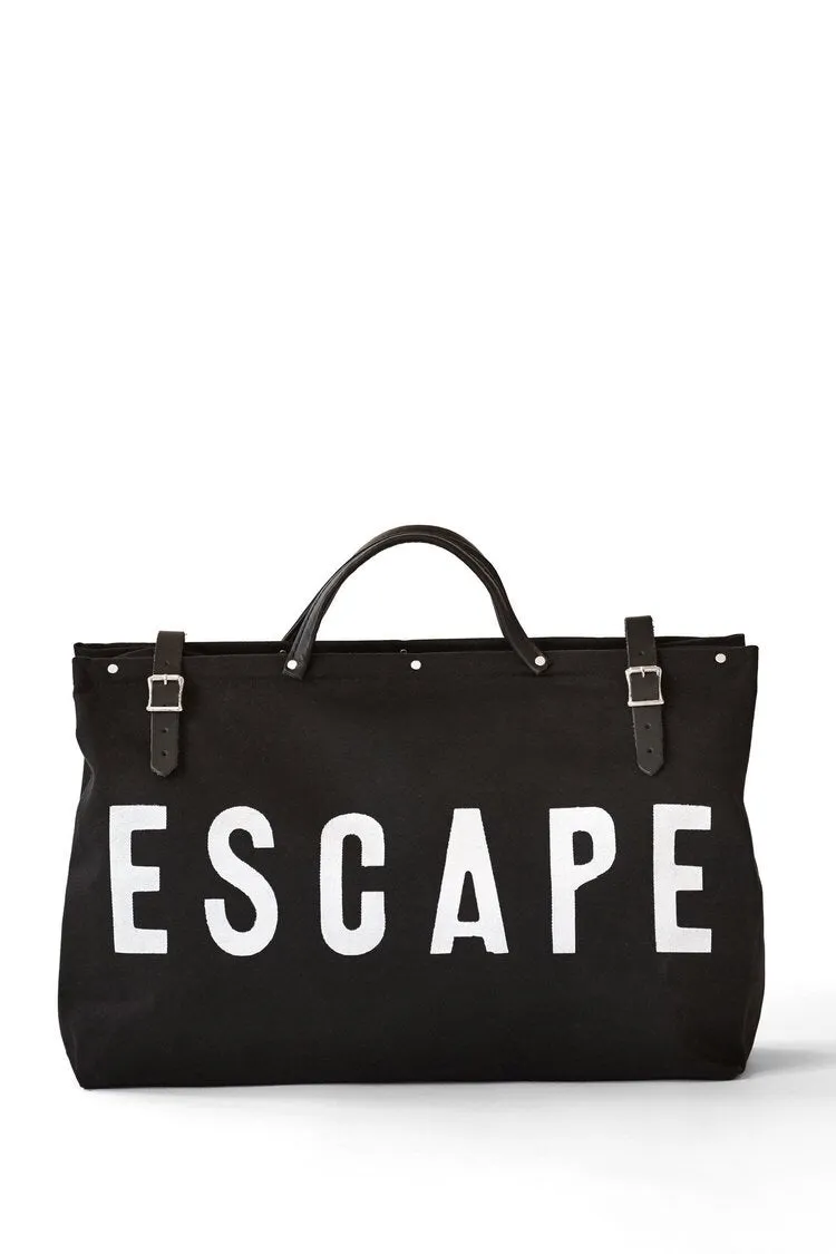 ESCAPE Canvas Bag- Black