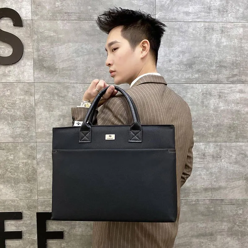 Fashion male commercial briefcase /Real Leather vintage men's messenger bag/casual Business bag