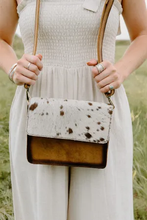 Fay Cowhide Crossbody