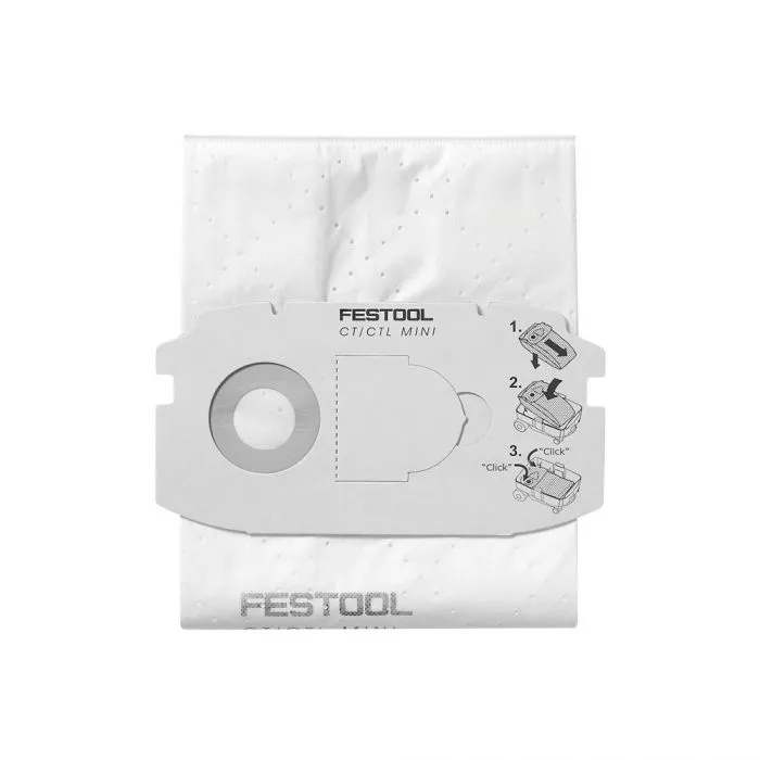 Festool 498411 5PC Filter Bags (CT MIDI)