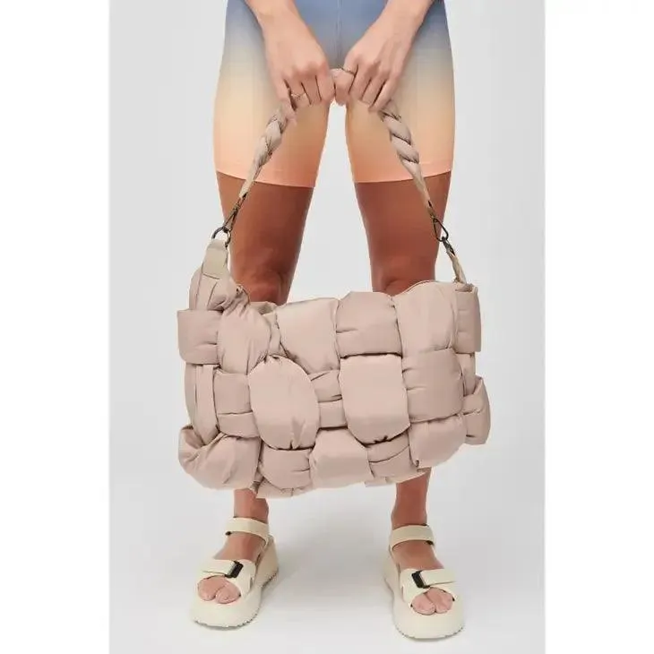 Geneva Hobo Bag-(Nude)