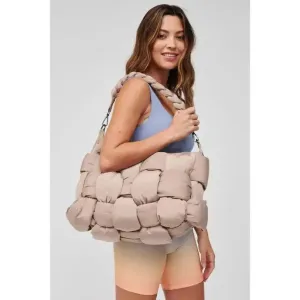 Geneva Hobo Bag-(Nude)