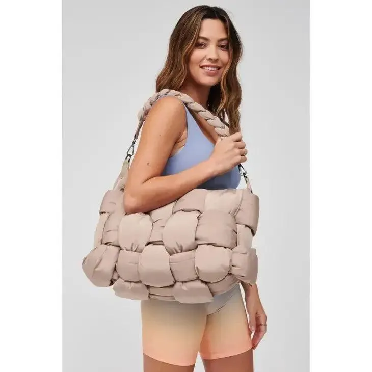 Geneva Hobo Bag-(Nude)