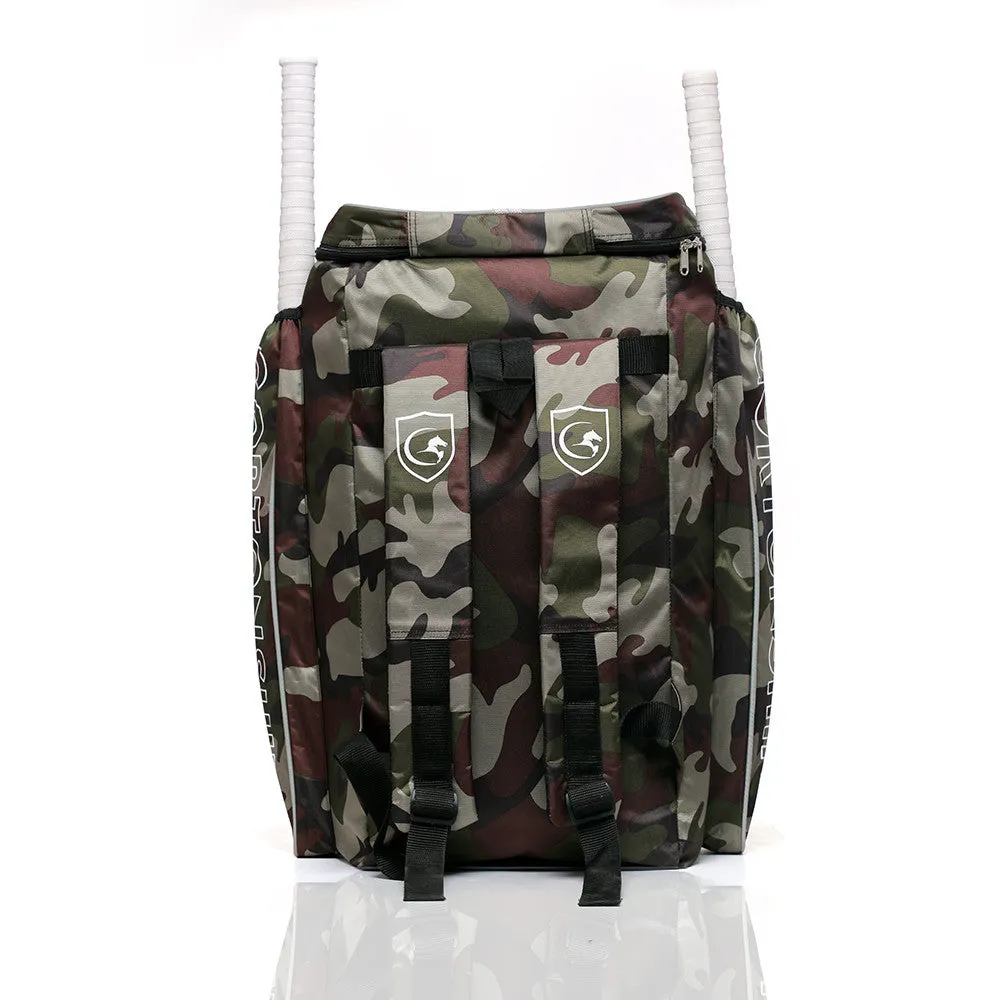 Gortonshire Pro Camo Green Cricket Duffle Kit Bag