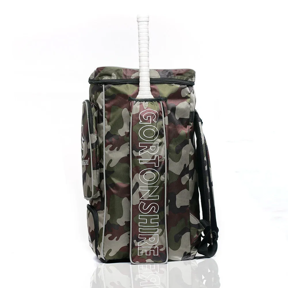 Gortonshire Pro Camo Green Cricket Duffle Kit Bag