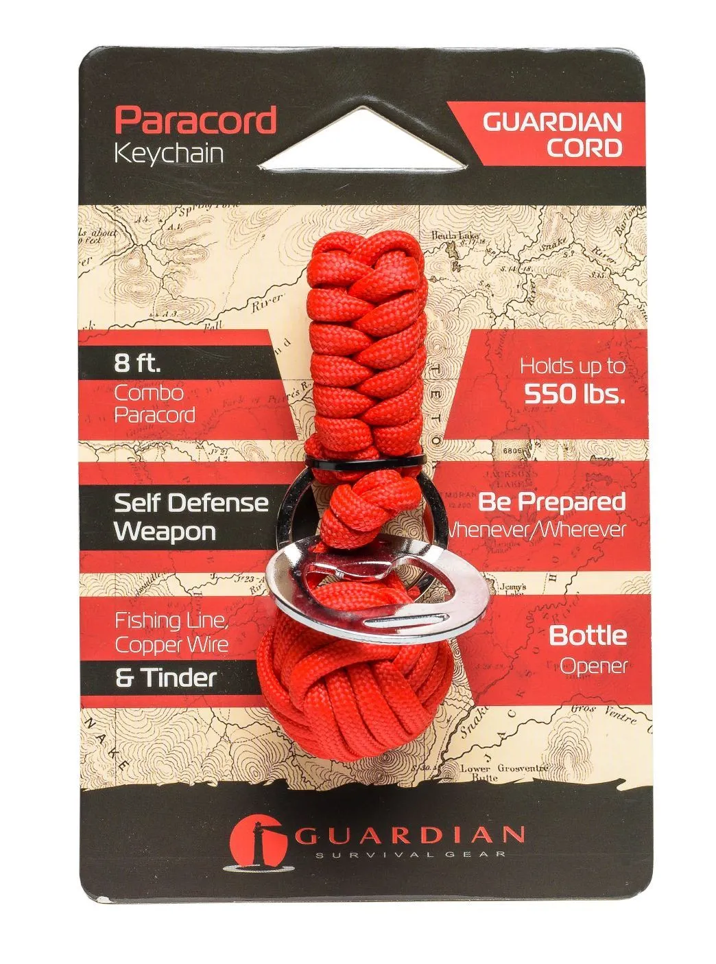 Guardian Red Cord Paracord Key-Chain