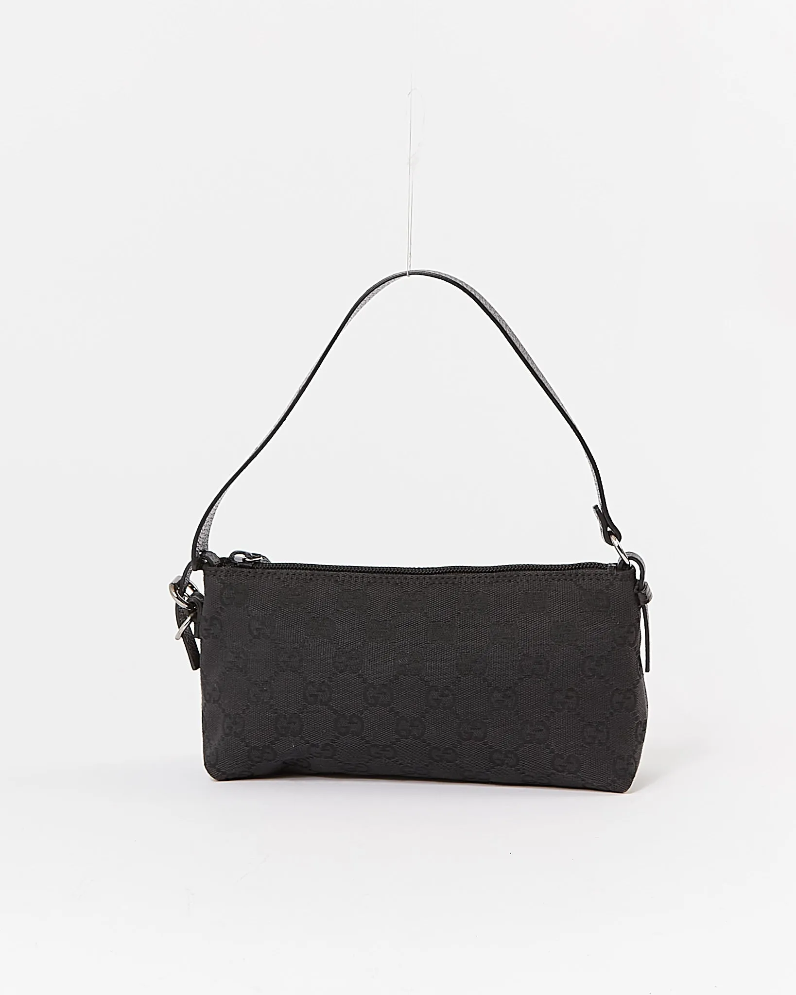 Gucci Black GG Supreme Canvas Shoulder Bag