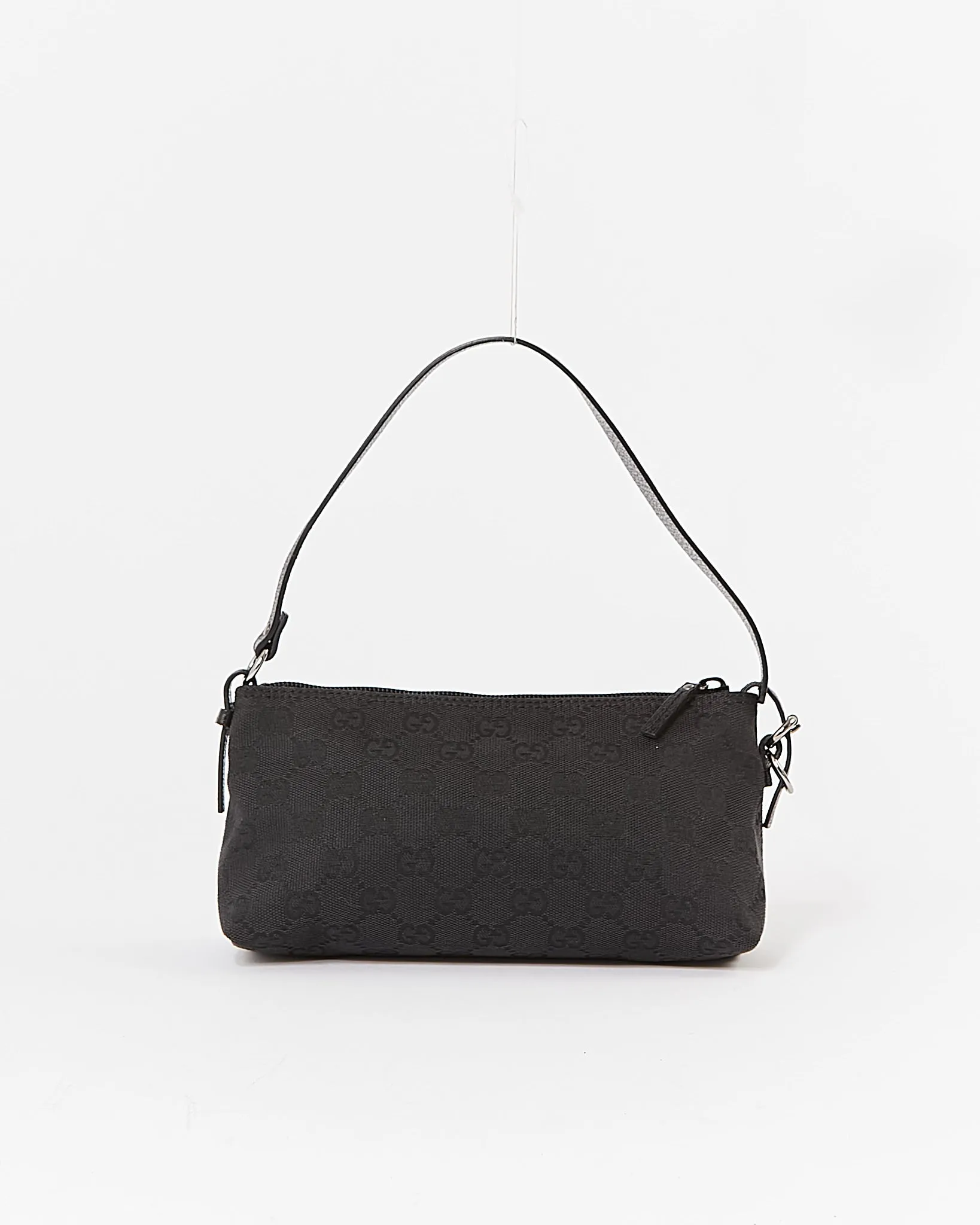 Gucci Black GG Supreme Canvas Shoulder Bag
