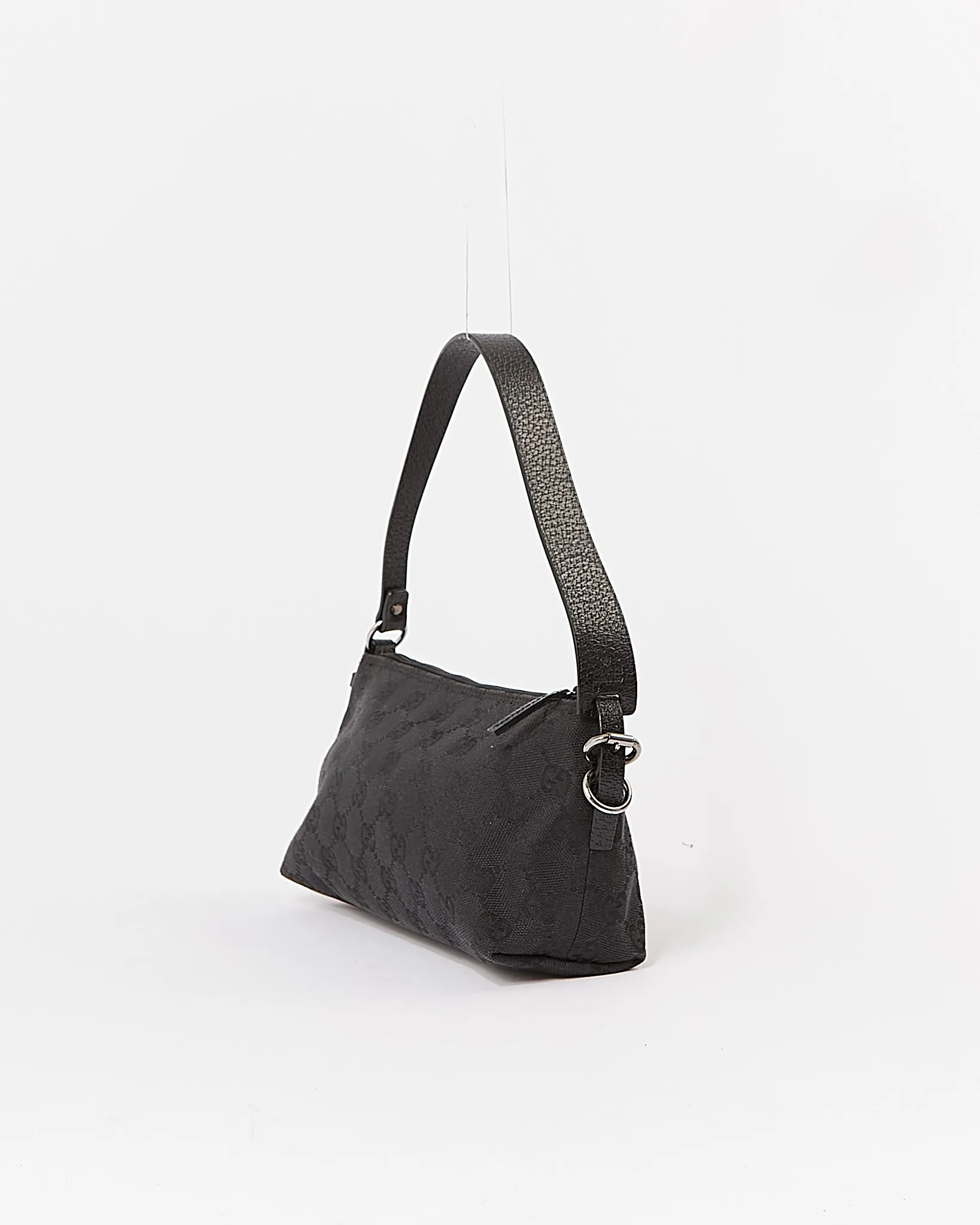 Gucci Black GG Supreme Canvas Shoulder Bag