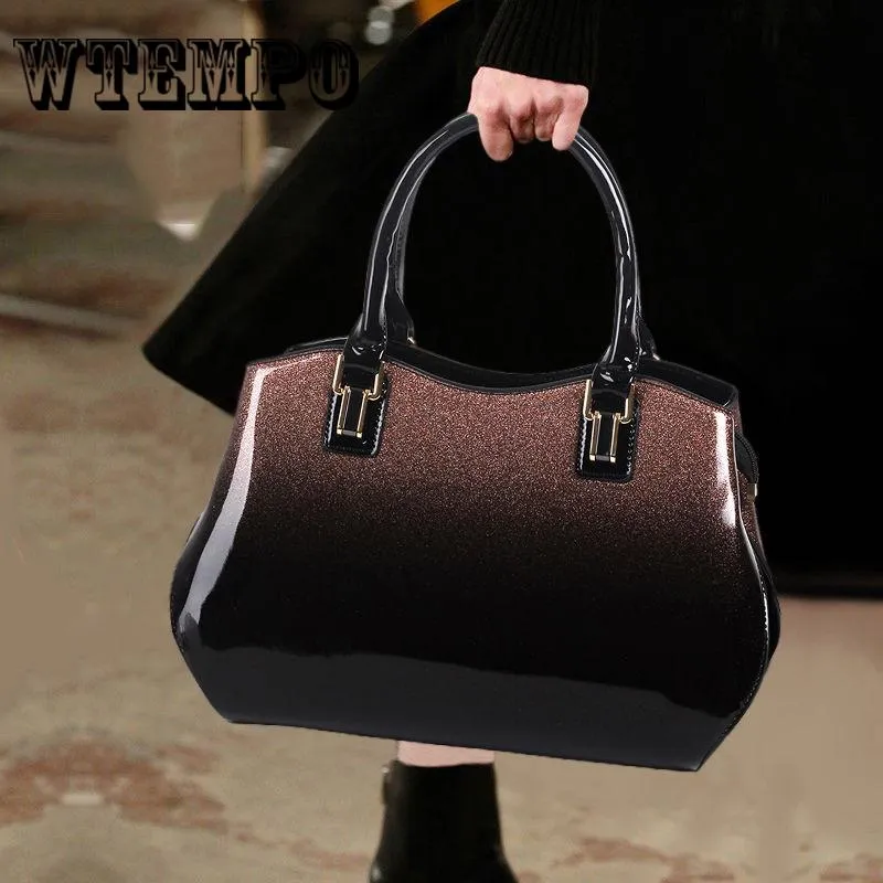 Handbags Women Patent Leather Handbag Shell Bag Women's Shoulder Bag Tote