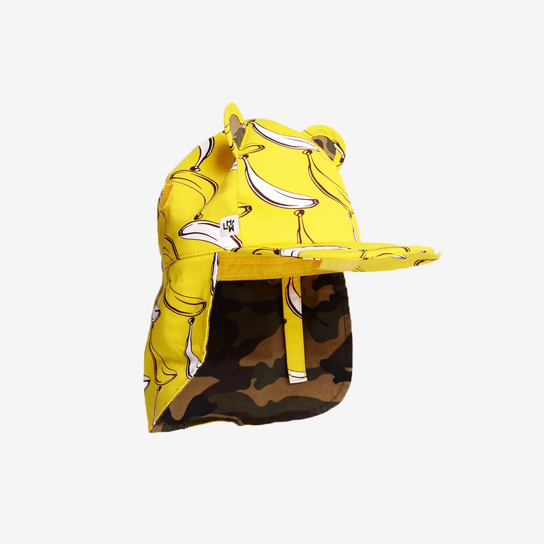 Kids Cub Hat with Neck Flap: Banana Split