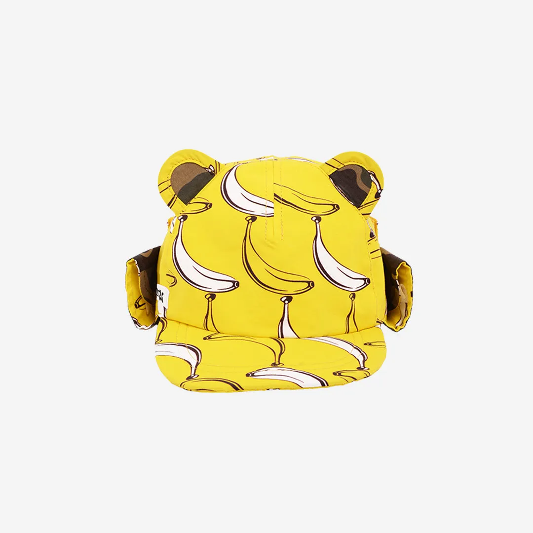 Kids Cub Hat with Neck Flap: Banana Split
