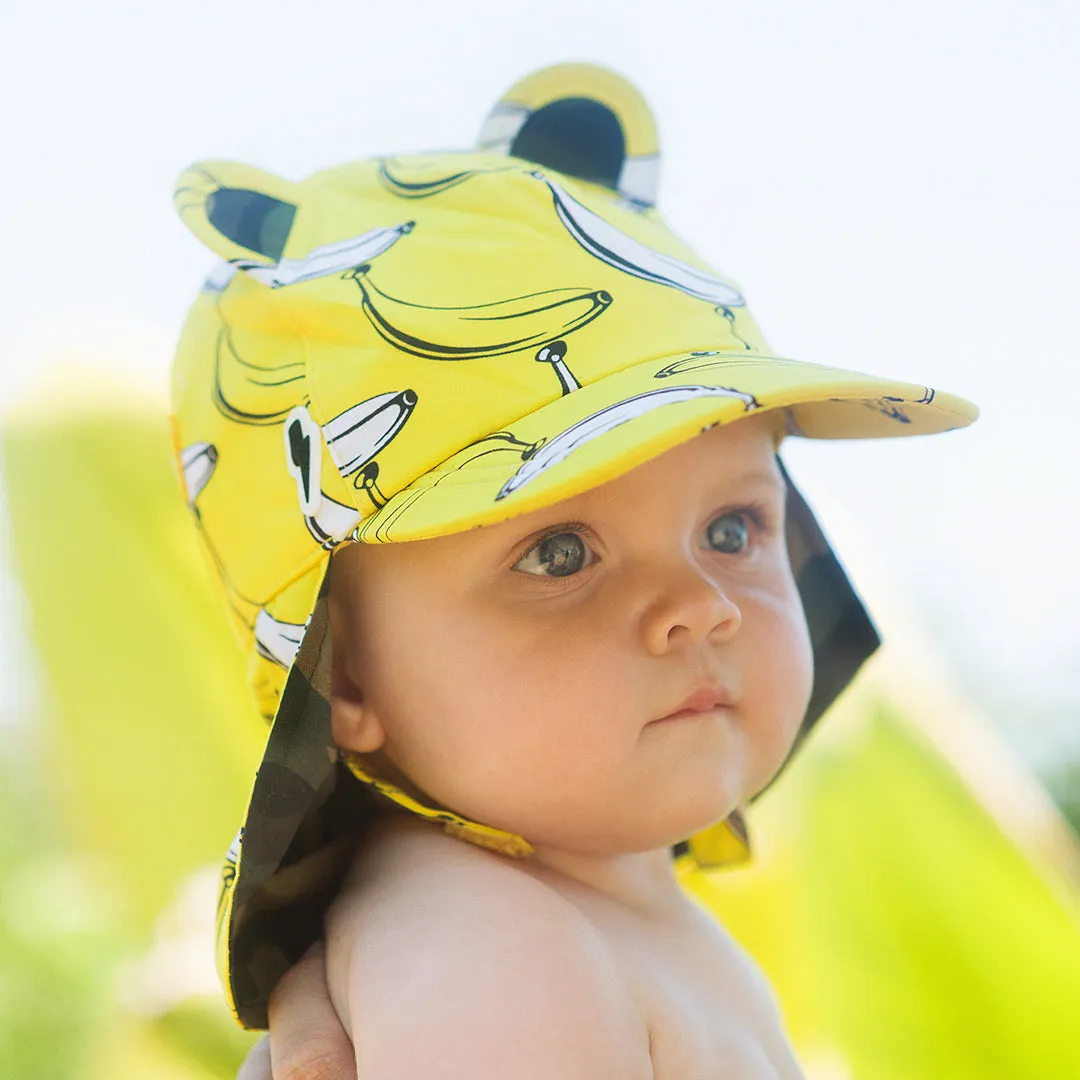 Kids Cub Hat with Neck Flap: Banana Split