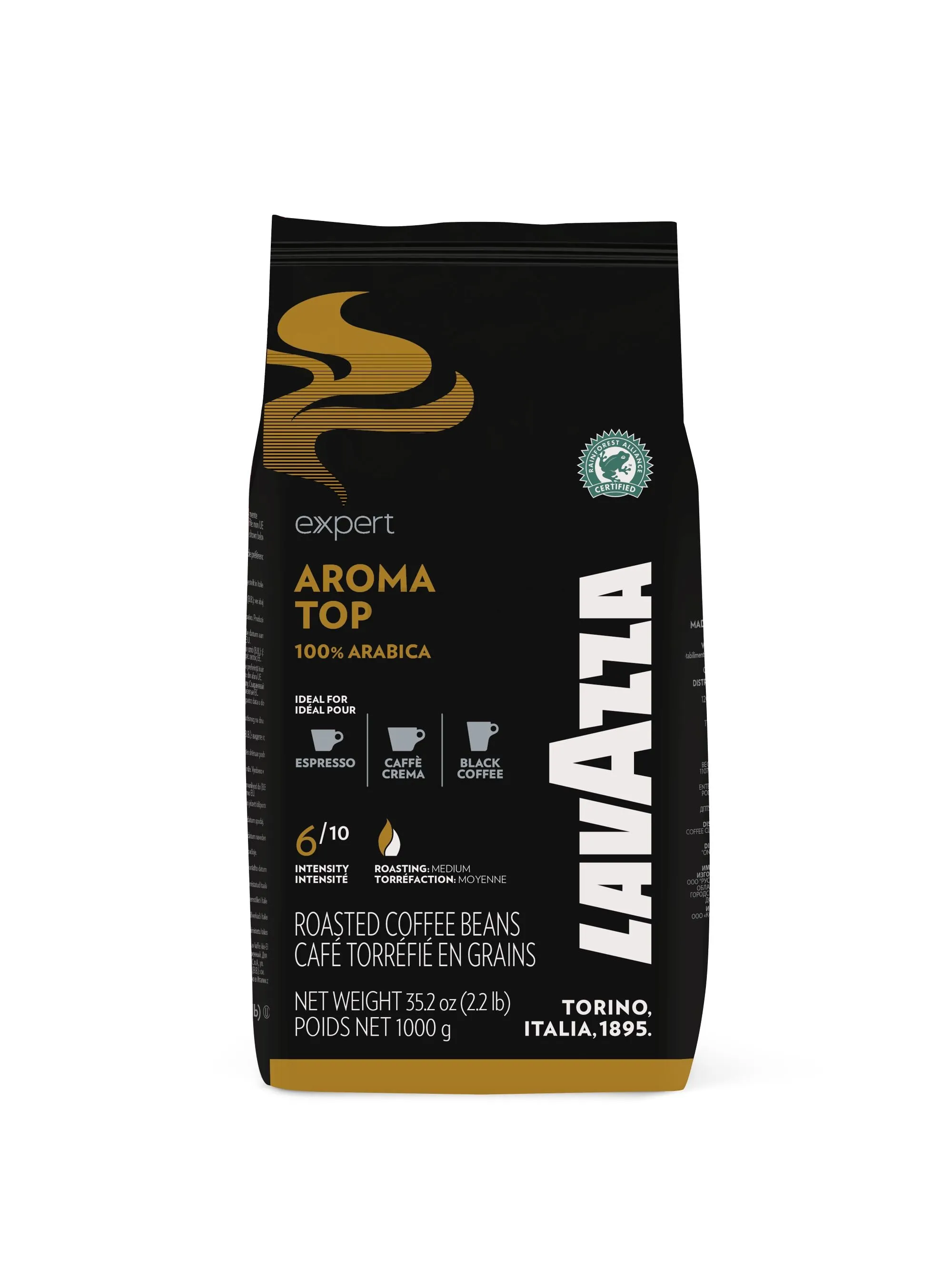 Lavazza Aroma Top 6Kg Coffee Beans (6 Packs of 1Kg)