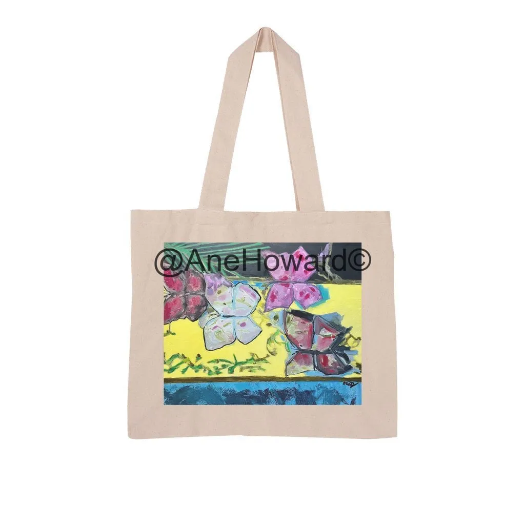 Les Papillons Large Organic Tote Bag