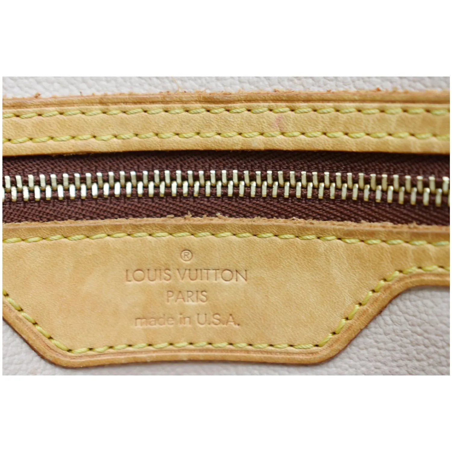 LOUIS VUITTON Marais Bucket Monogram Canvas Shoulder Bag Brown